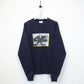 CHAMPION 00s Sweatshirt Navy Blue | Medium