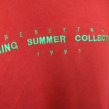 Load image into Gallery viewer, UNITED COLOURS OF BENETTON 90s Sweatshirt Red | Medium
