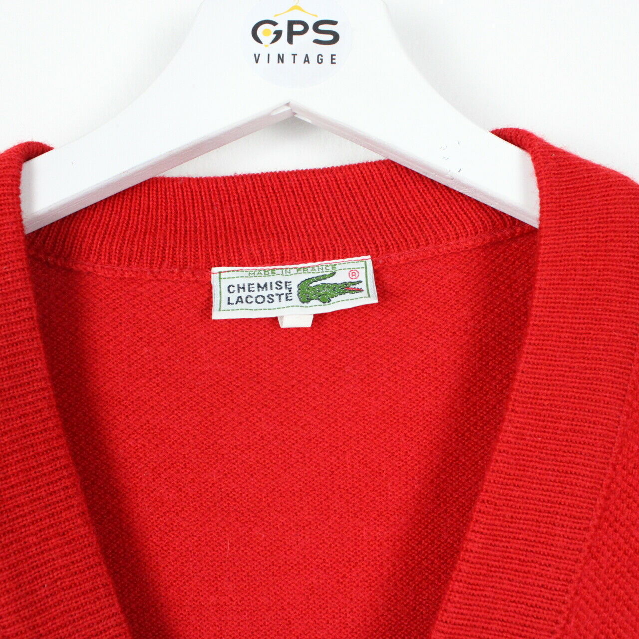 LACOSTE Knit Cardigan Red | Medium