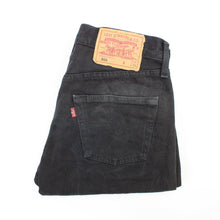 Load image into Gallery viewer, Womens LEVIS 501 Jeans Black | W28 L34

