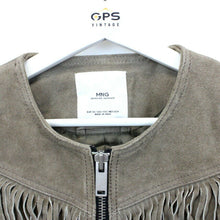 Load image into Gallery viewer, Womens MANGO Suede Jacket Beige | XS
