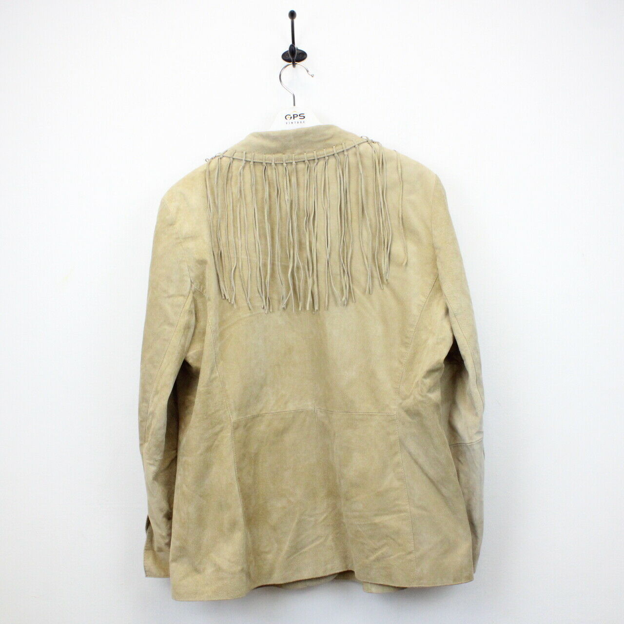 Womens 90s Suede Jacket Beige | Large