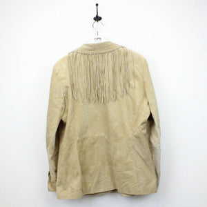 Womens 90s Suede Jacket Beige | Large