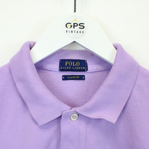 RALPH LAUREN Polo Shirt Purple | Small