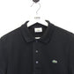 LACOSTE Polo Shirt Black | Small