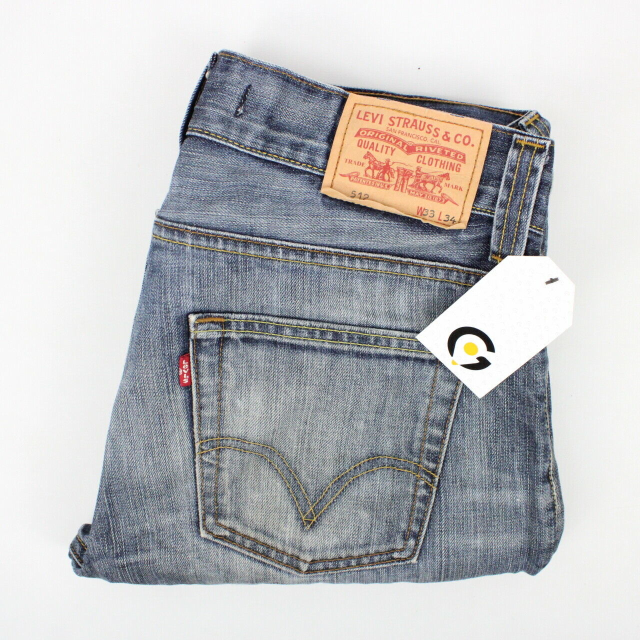 Mens LEVIS 512 Jeans Mid Blue | W33 L32