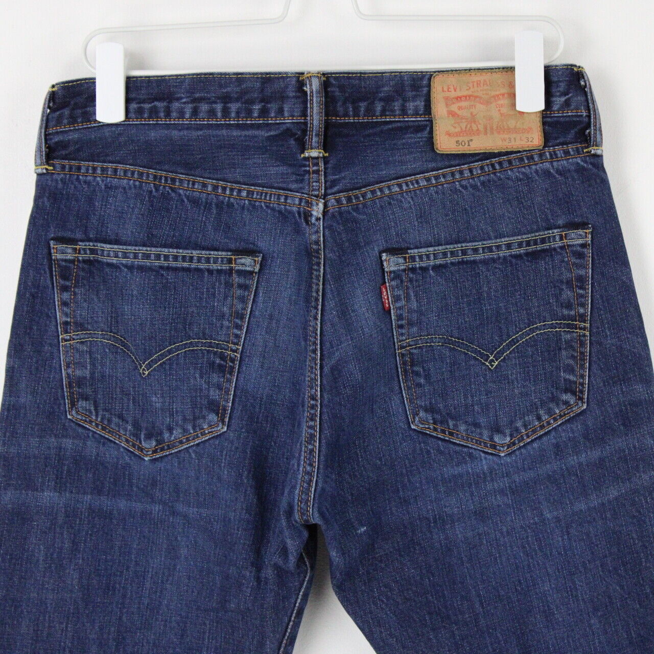 Mens LEVIS 501 Jeans Dark Blue | W31 L28
