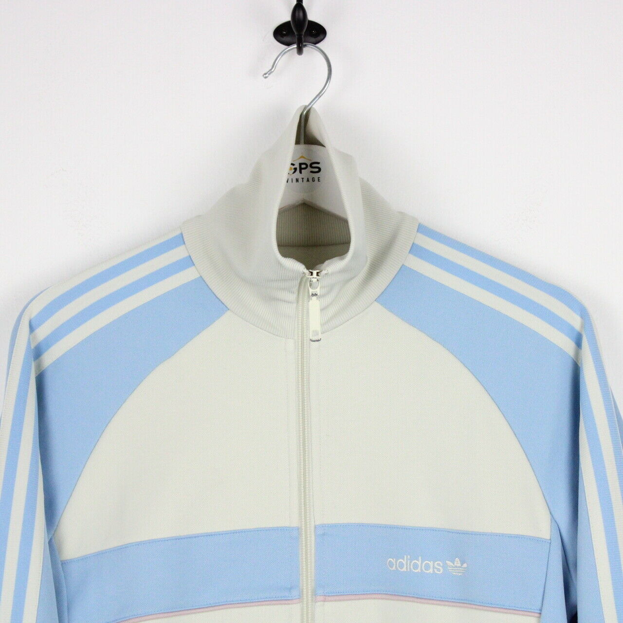 Womens ADIDAS Track Top Jacket Blue | Small
