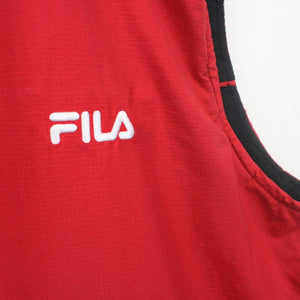 FILA 90s Fleece Gilet Red Black | XXL
