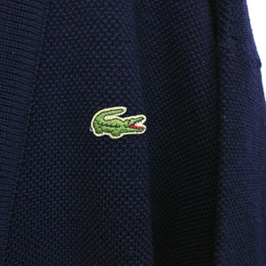 CHEMISE LACOSTE 90s Knit Cardigan Navy Blue | XL