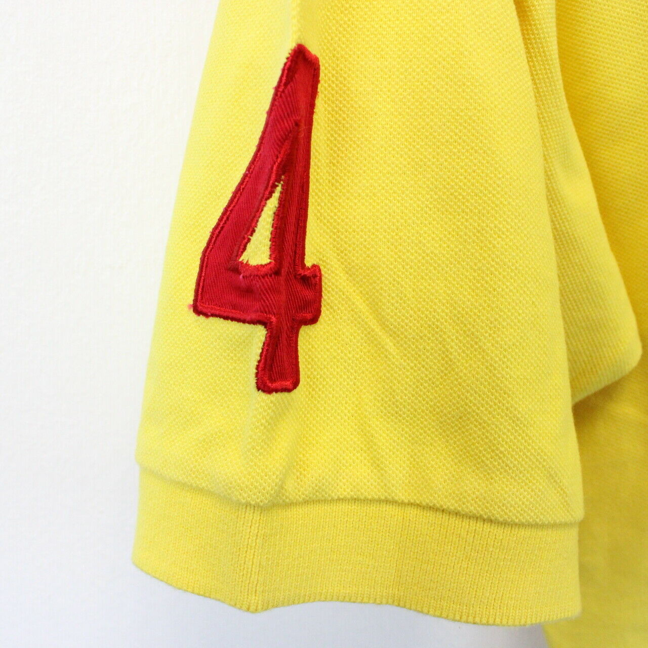 RALPH LAUREN Polo Shirt Yellow | Large