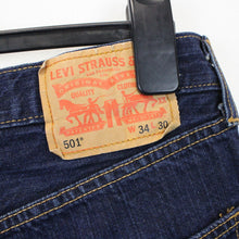 Load image into Gallery viewer, Womens LEVIS 501 Jeans Dark Blue |  W34 L26
