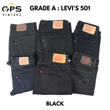 Load image into Gallery viewer, LEVIS 501 Jeans Grade A | Black Grey
