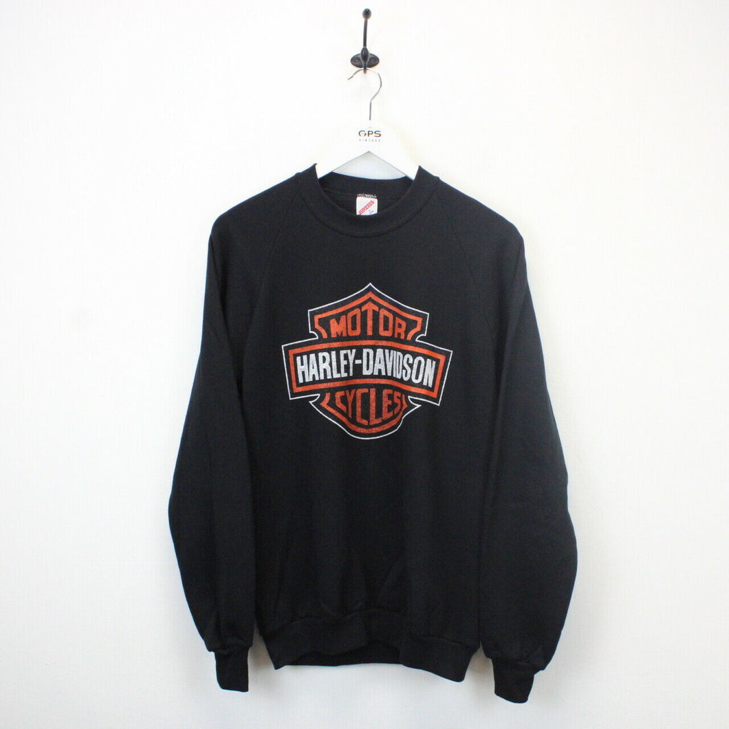 HARLEY DAVIDSON 90s Sweatshirt Black | Small