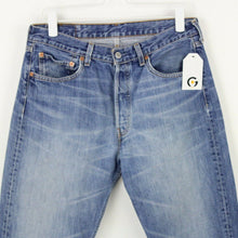 Load image into Gallery viewer, Mens LEVIS 501 Jeans Mid Blue | W32 L34
