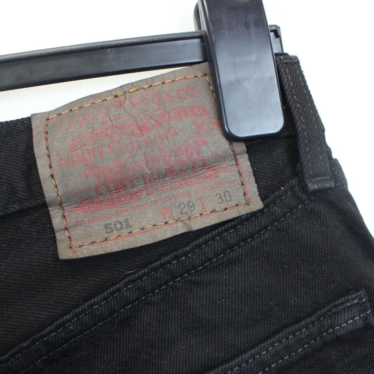 Womens LEVIS 501 Shorts Black | W29