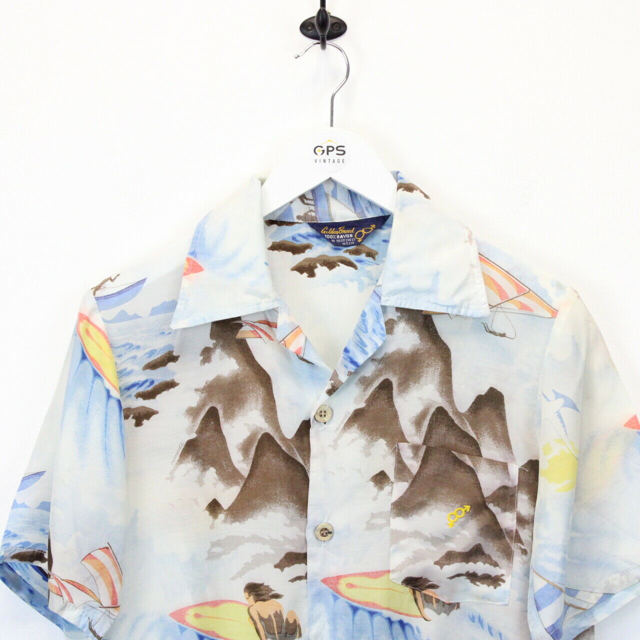 80s Hawaiian Shirt Multicolour | Small