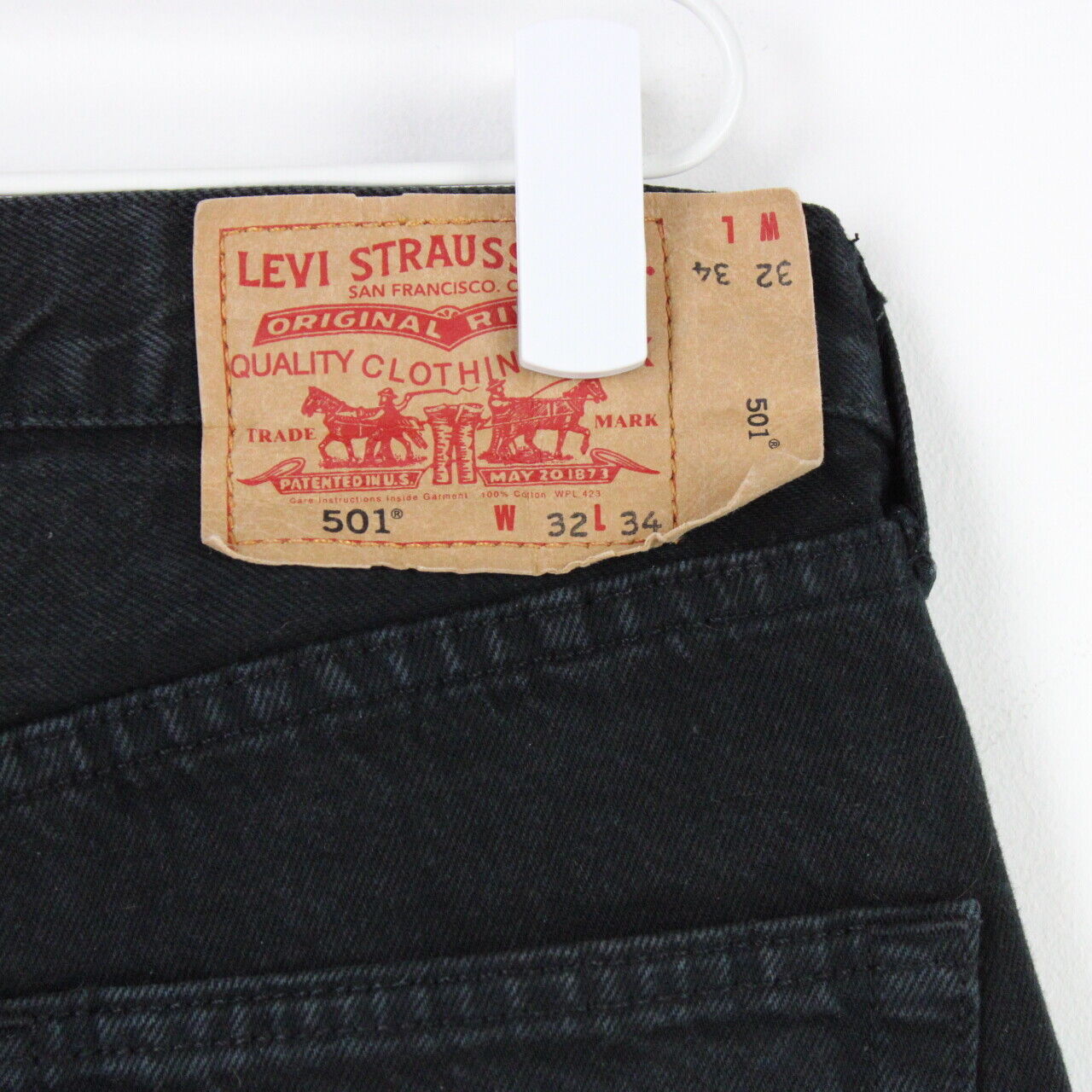 Mens LEVIS 501 Jeans Black | W32 L34