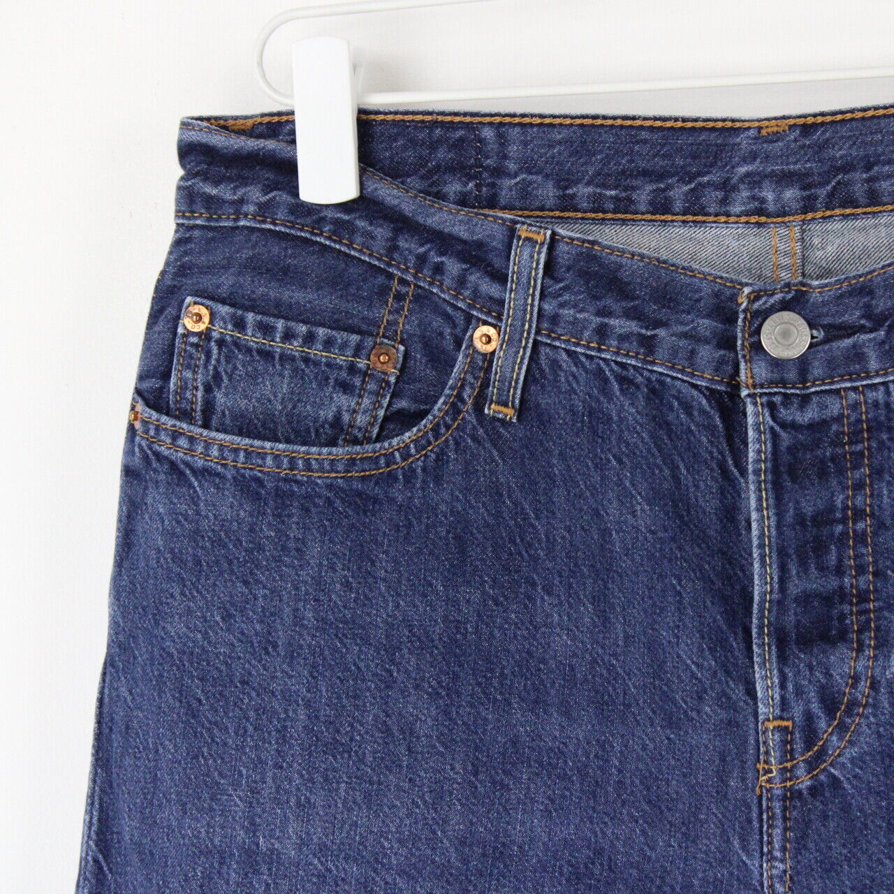 Mens LEVIS 501 CT Jeans Mid Blue | W32 L30