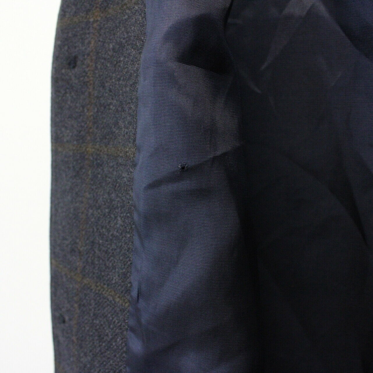 BURBERRYS 90s Mac Coat Navy Blue | Large