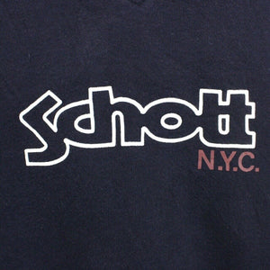 SCHOTT Sweatshirt Navy Blue | XS