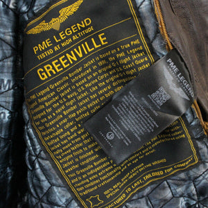 PME LEGEND Leather Aviator Jacket Brown | Medium
