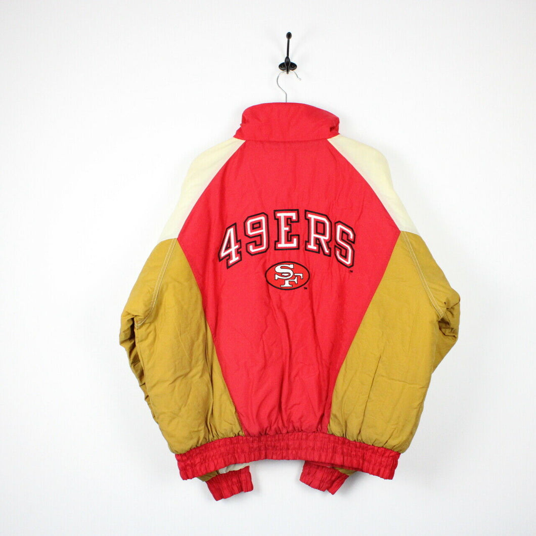 San Francisco 49ers ジャケット Full-Zip Red Satin San Francisco 49ers MA-1 Bomber Jacket