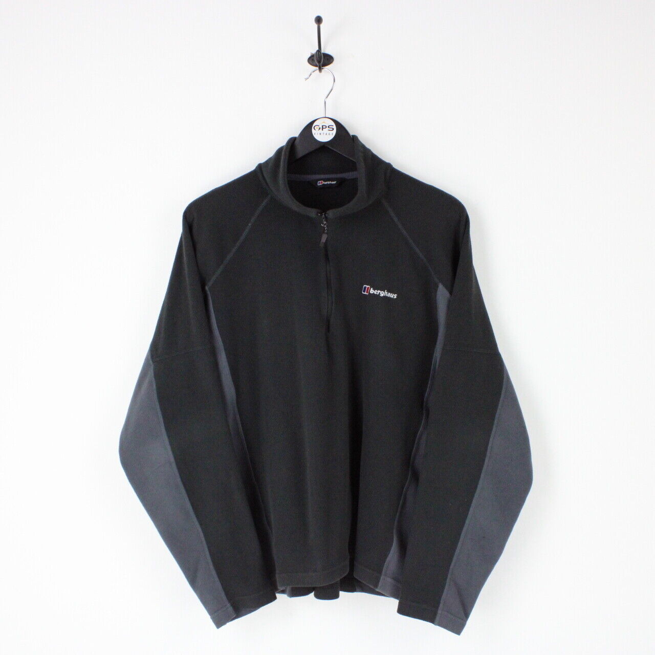 BERGHAUS 1/4 Zip Fleece Black | XL