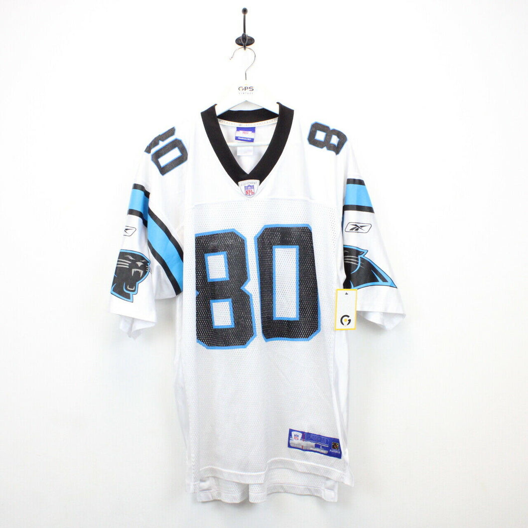 NFL REEBOK 00s Carolina PANTHERS Jersey White | Large