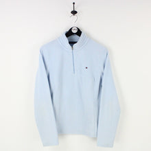 Load image into Gallery viewer, Womens TOMMY HILFIGER 00s 1/4 Zip Fleece Blue | Large
