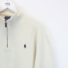 Load image into Gallery viewer, RALPH LAUREN 1/4 Zip Sweatshirt Beige | Medium
