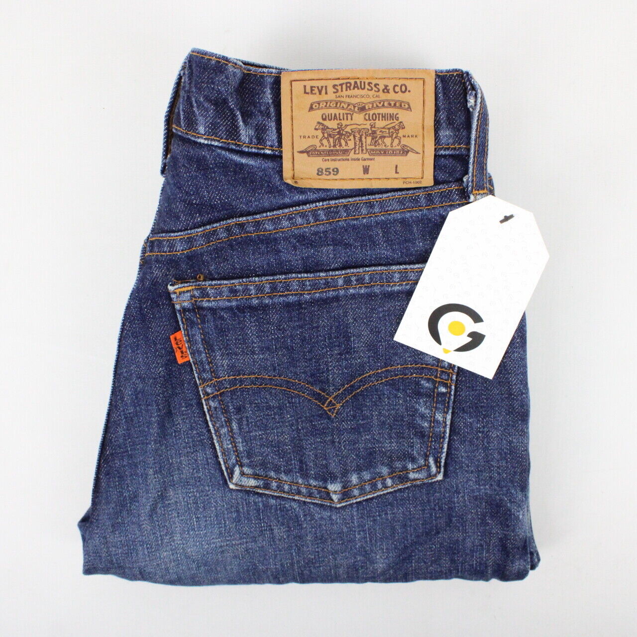 Womens LEVIS 859 Jeans Dark Blue | W23 L28