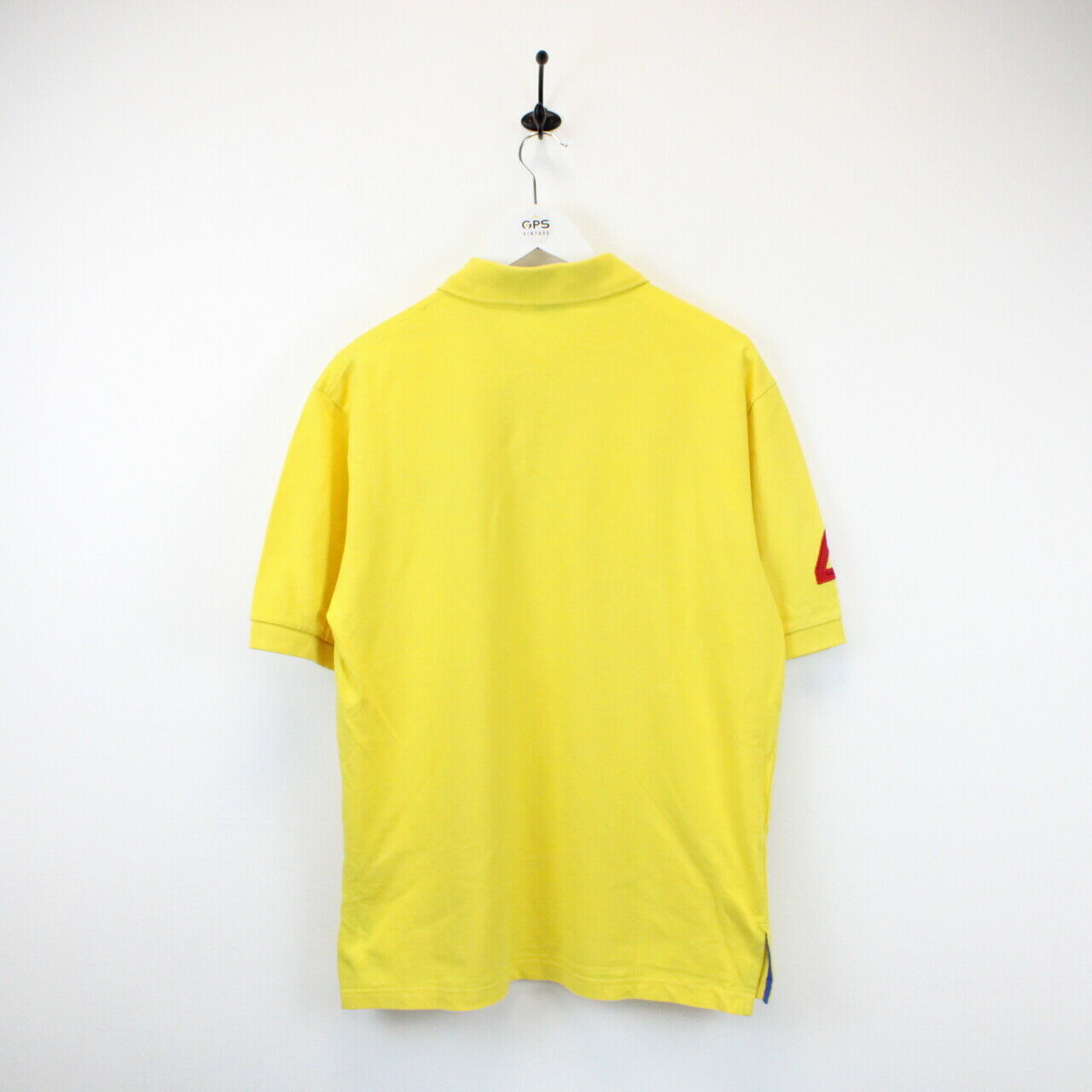 RALPH LAUREN Polo Shirt Yellow | Large