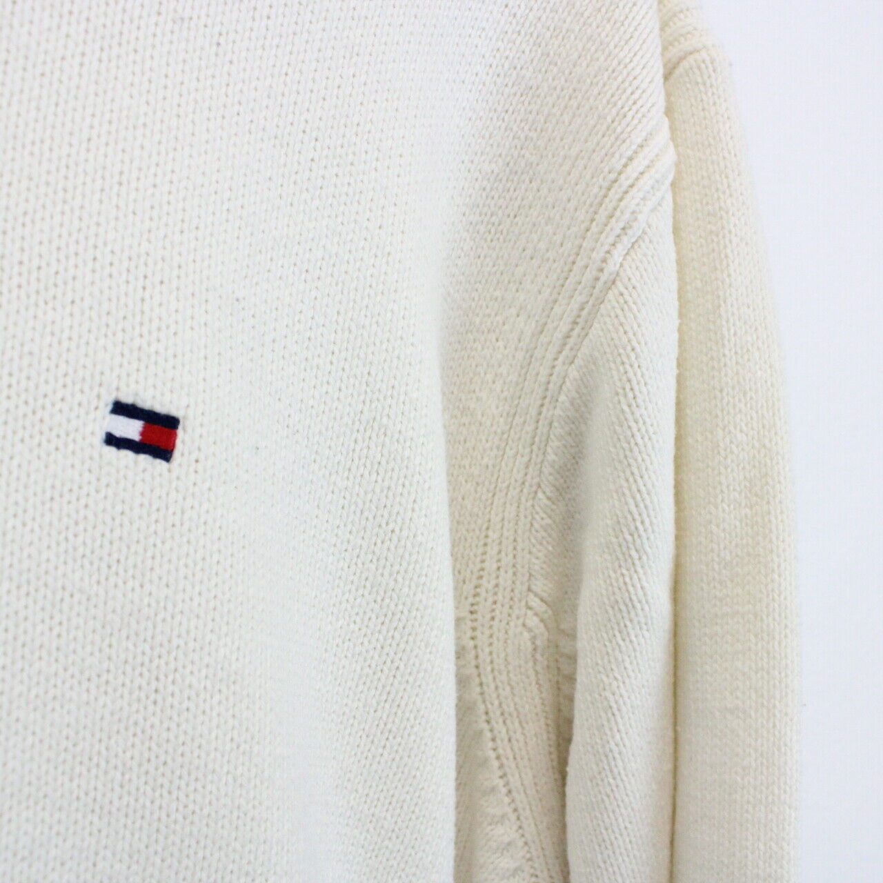 TOMMY HILFIGER Knit Sweatshirt Beige | XL