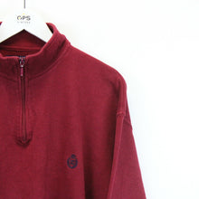 Load image into Gallery viewer, CHAPS 1/4 Zip Knit Sweatshirt Red | XL
