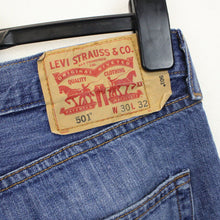 Load image into Gallery viewer, Womens LEVIS 501 Jeans Mid Blue | W30 L30
