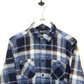 Flannel Plaid Shirt Blue | Small
