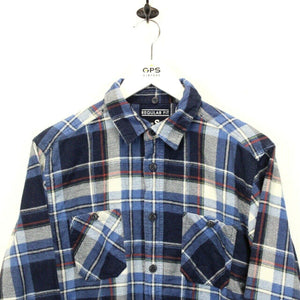 Flannel Plaid Shirt Blue | Small