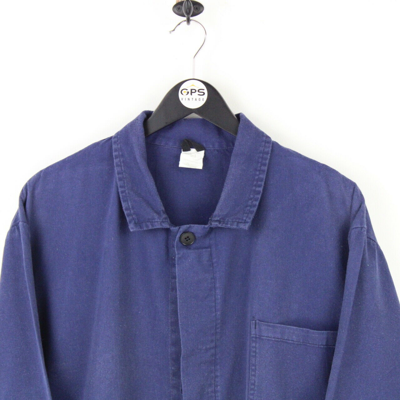 Mens Worker Chore Jacket Navy Blue | Large