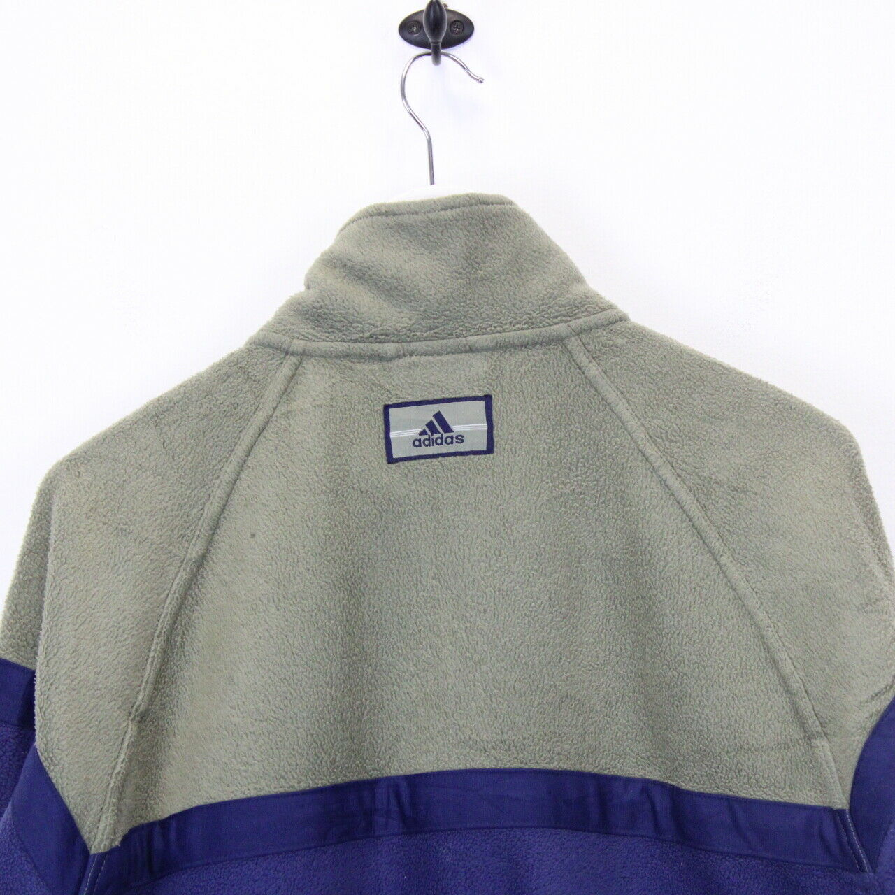 ADIDAS 90s 1/4 Zip Fleece Navy Blue | XL