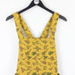 Womens Dinosaur Pinafore Dress Yellow | Medium