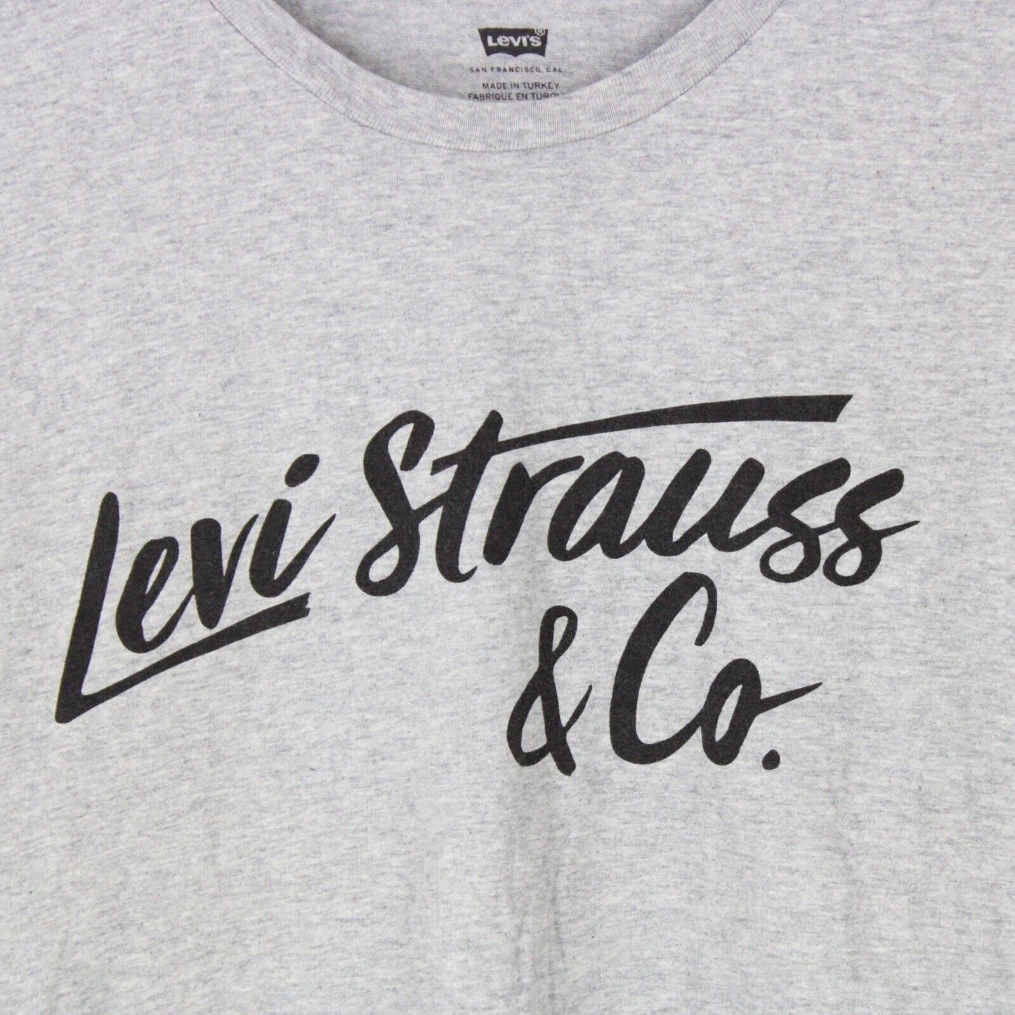 Mens LEVIS STRAUSS T-Shirt Grey | Medium
