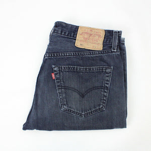 Levis 501 Button Fly W32 L34 Distressed Waistband 33.5