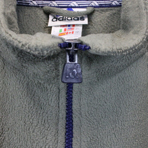 ADIDAS 90s 1/4 Zip Fleece Navy Blue | XL