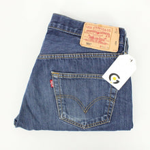 Load image into Gallery viewer, Mens LEVIS 501 Jeans Dark Blue | W34 L28
