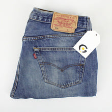 Load image into Gallery viewer, Mens LEVIS 501 Jeans Mid Blue | W33 L34
