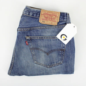 Mens LEVIS 501 Jeans Mid Blue | W33 L34