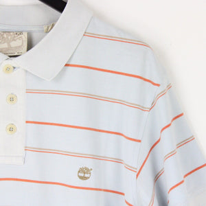 TIMBERLAND Polo Shirt Blue | Large