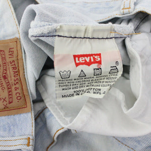 Mens 90s LEVIS 501 Jeans Light Blue | W35 L28