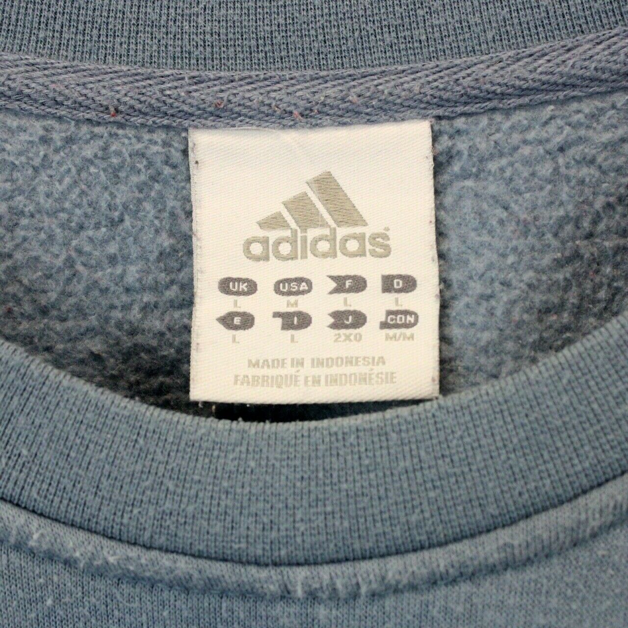 ADIDAS 00s Sweatshirt Blue | Large